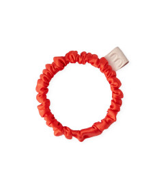 Mon Mou Slim Silk Scrunchie Dark Orange Тонка шовкова резинка (темно-помаранчевий) - Написати відгук