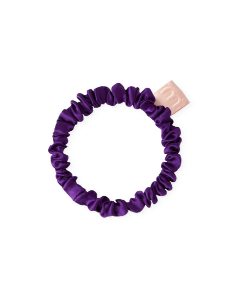 Mon Mou Slim Silk Scrunchie Purple Тонка шовкова резинка (фіолетовий)