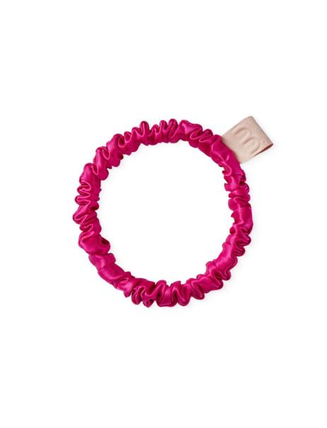Mon Mou Silk Slim Scrunchie Berry Тонка резинка з натурального шовку (Ягідний)