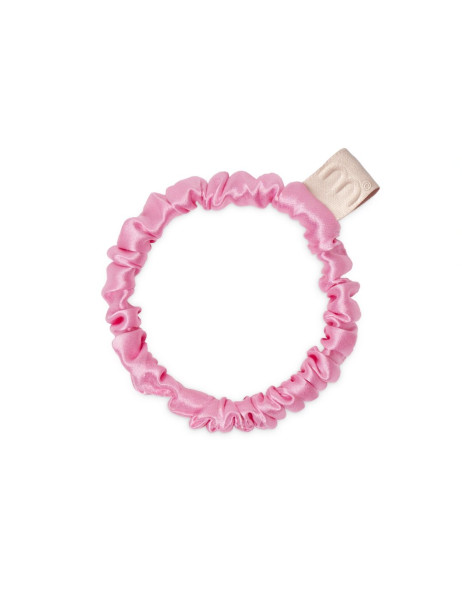 Mon Mou Silk Slim Scrunchie Bright Pink Тонка резинка з натурального шовку (Яскраво-рожевий)