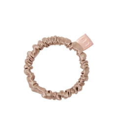 Mon Mou Silk Slim Scrunchie Beige Тонка резинка з натурального шовку (Бежевий) - Написати відгук