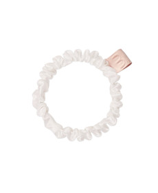 Mon Mou Silk Slim Scrunchie White Тонка резинка з натурального шовку (Білий) - Написати відгук