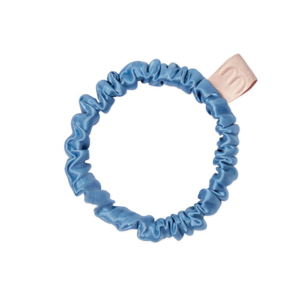 Mon Mou Silk Slim Scrunchie Sky Blue Тонка резинка з натурального шовку (Блакитний)
