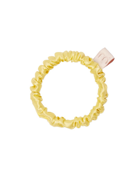 Mon Mou Silk Slim Scrunchie Yellow Тонка резинка з натурального шовку (Жовтий)