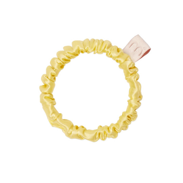 Mon Mou Silk Slim Scrunchie Yellow Тонка резинка з натурального шовку (Жовтий)