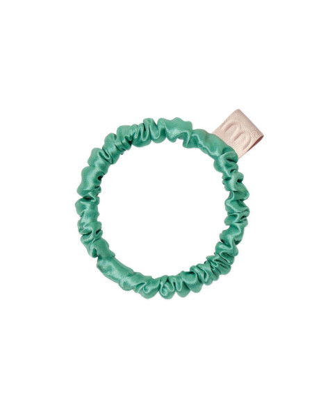 Mon Mou Silk Slim Scrunchie Green Тонка резинка з натурального шовку (Зелений)