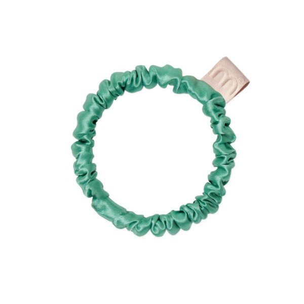 Mon Mou Silk Slim Scrunchie Green Тонка резинка з натурального шовку (Зелений)