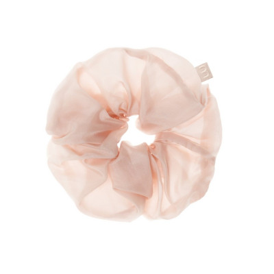 Mon Mou Volume Silk Scrunchie Nude Суперобъемная резинка из натурального шелка (Нюдовый)
