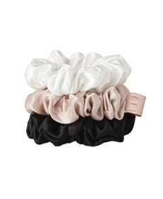 Mon Mou Silk Medium Scrunchies Set 1 Набір резинок середнього розміру (чорна, біла, нюдова) - Написати відгук