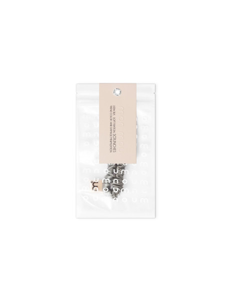 Mon Mou Silk Slim Scrunchie Taupe Тонка резинка з натурального шовку (Сіро-бежевий)