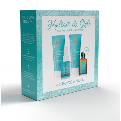 Moroccanoil Hydrate & Style For All Curls & Waves Набір Зволоження та Стайлінг