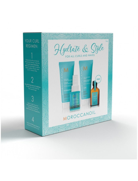 Moroccanoil Hydrate & Style For All Curls & Waves Набір Зволоження та Стайлінг