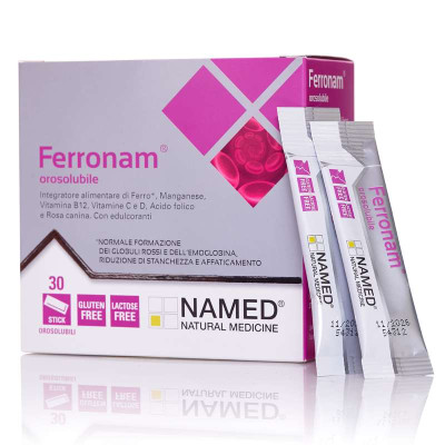 Named Ferronam Orosolubile №30 sachet Дієтична добавка Ферронам для розсмоктування №30 саше