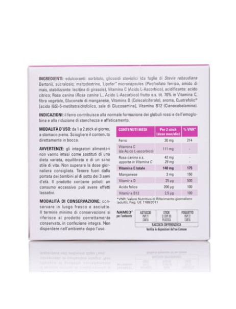 Named Ferronam Orosolubile №30 sachet Диетическая добавка Ферронам для рассасывания №30 саше