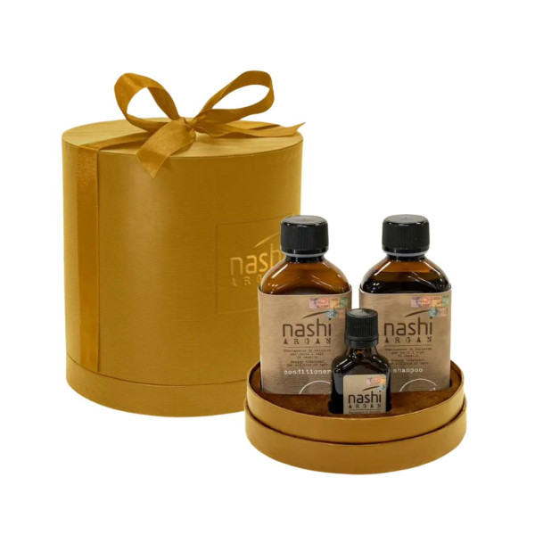 Nashi Argan Ochre Round Hair Різдвяний подарунковий набір для всіх типів волосся