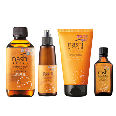Nashi Argan Sun Line Hair Set Beach Набір засобів для боротьби з негативним впливом сонця на волосся