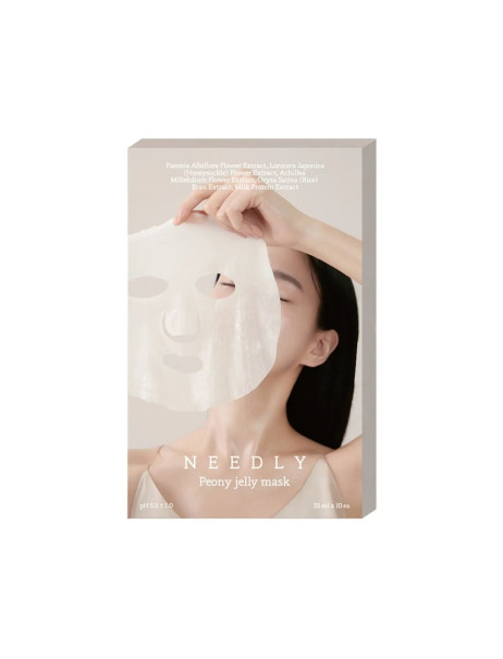 Needly Peony Jelly Mask Осветляющая тканевая маска для лица