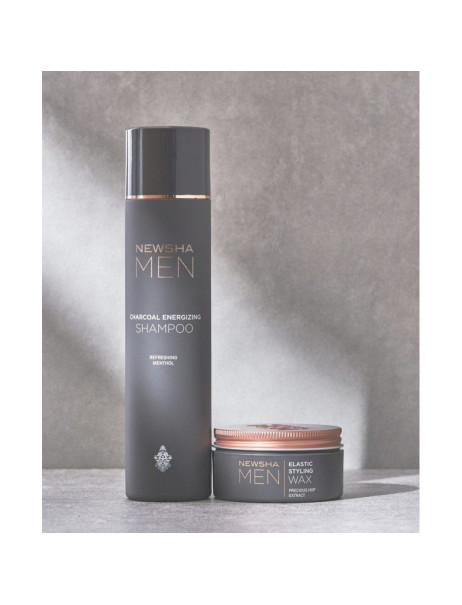 Newsha Men Charcoal Energizing Shampoo Мужской энергетический шампунь с углем
