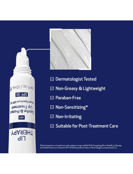 Obagi Soothe & Protect Lip Treatment Broad Spectrum SPF 30 Заспокійливий та захисний бальзам для губ