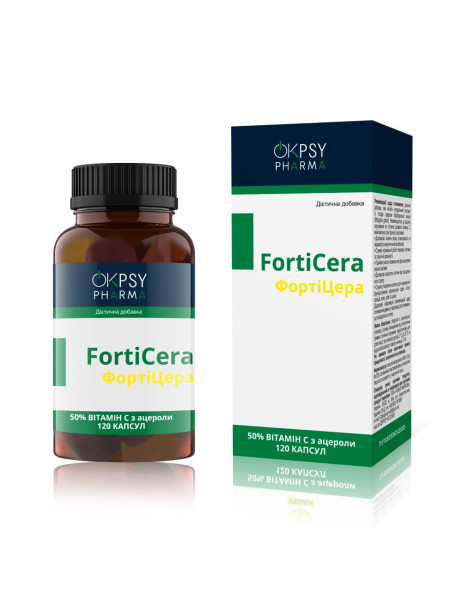 OkPsy Pharma FortiCera Витамин С из ацеролы 50% для поддержания иммунитета