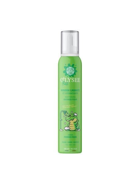 O'lysee Whipped Shower Foam Apple & Pear Детская увлажняющая крем-пенка для купания 3 в 1 с ароматом яблока и груши