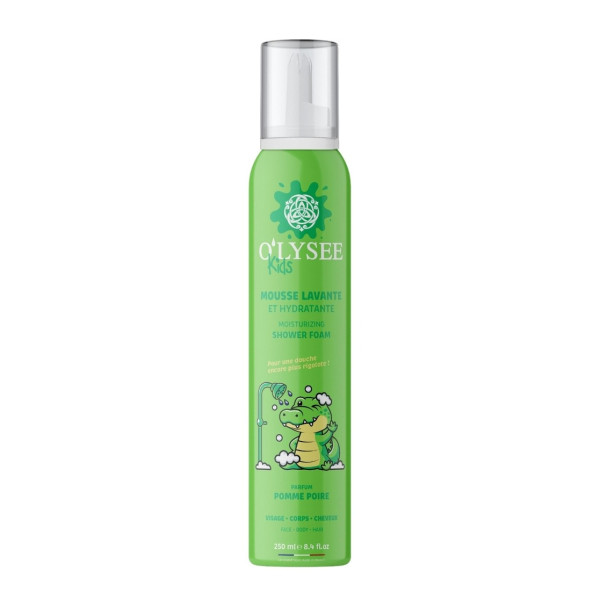 O'lysee Whipped Shower Foam Apple & Pear Дитяча зволожуюча крем-пінка для купання 3 в 1 з ароматом яблука та груші 