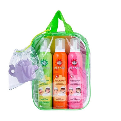 O'lysee Whipped Shower Foam Kit Набір дитячих пінок 3 в 1 для купання з іграшкою