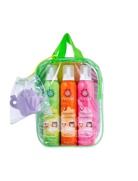 O'lysee Whipped Shower Foam Kit Набор детских пенок 3 в 1 для купания с игрушкой