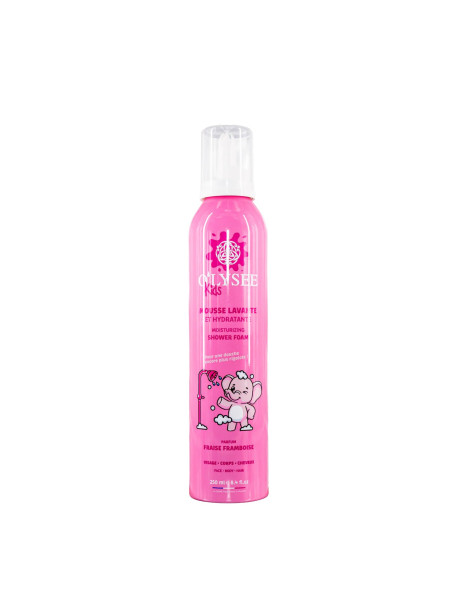 O'lysee Whipped Shower Foam Strawberry & Raspberry Детская увлажняющая крем-пенка для купания 3 в 1 с ароматом клубники и малины