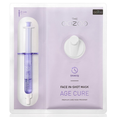 Oozoo Face In-Shot Mask Age Cure Антивозрастная тканевая маска со шприцом-активатором
