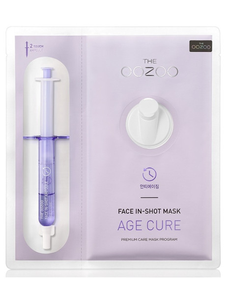 Oozoo Face In-Shot Mask Age Cure Антивозрастная тканевая маска со шприцом-активатором