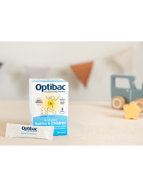 Optibac Probiotics Babies & Children 0-12 years Пробіотик для підтримки самопочуття немовлят, малюків і дітей