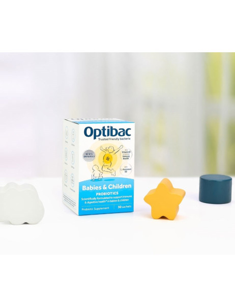 Optibac Probiotics Babies & Children 0-12 years Пробіотик для підтримки самопочуття немовлят, малюків і дітей