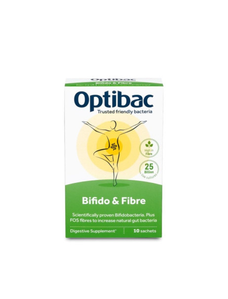 Optibac Probiotics Bifido & Fibre Пробиотик для стимулирования перистальтики кишечника