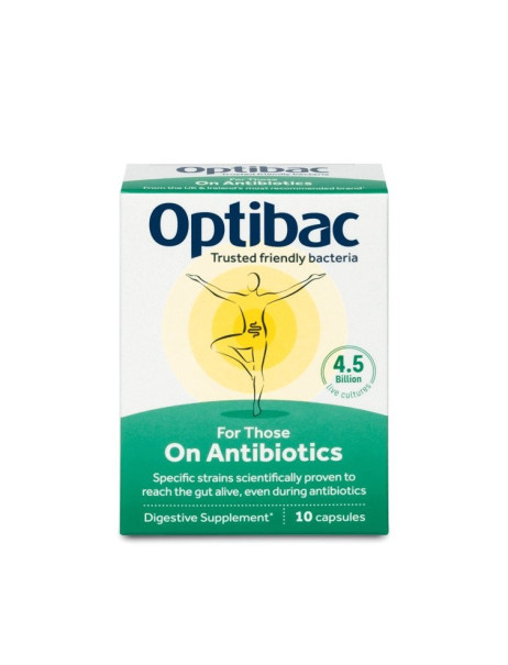 Optibac Probiotics For Those On Antibiotics Пробиотик для тех, кто принимает антибиотики