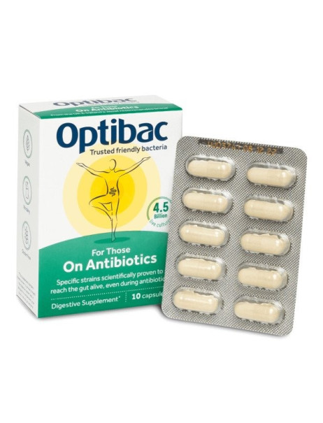 Optibac Probiotics For Those On Antibiotics Пробиотик для тех, кто принимает антибиотики