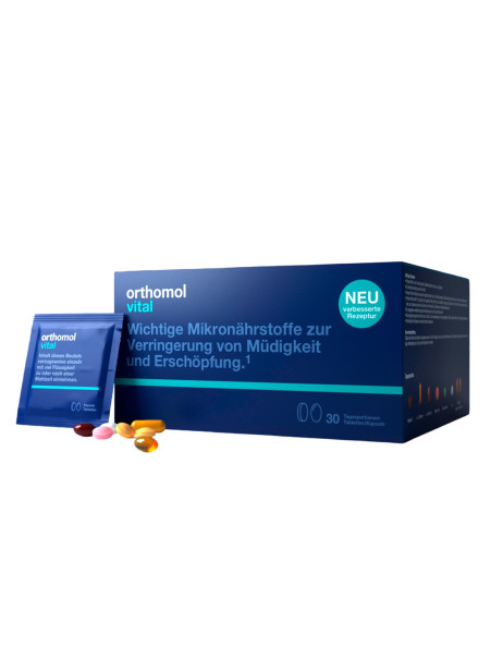 Orthomol Vital Capsules + Tablets Допомога при хронічній втомі і емоційному вигорянні у чоловіків та жінок