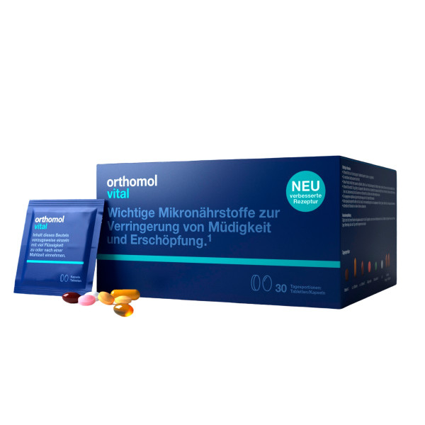 Orthomol Vital Capsules + Tablets Допомога при хронічній втомі і емоційному вигорянні у чоловіків та жінок