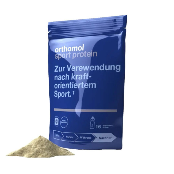 Orthomol Sport Protein Pulver Vanille № 16 Протеїновий коктейль для спортсменів (порошок зі смаком ванілі)