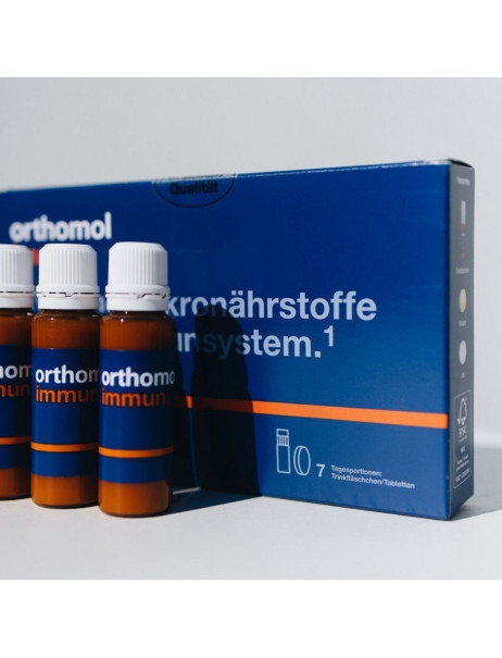 Orthomol Immun Для восстановления и поддержания иммунной системы Питьевая бутылочка + таблетки