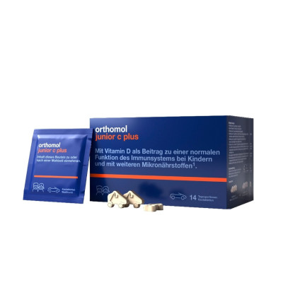 Orthomol C Plus Chewing Machines Для зміцнення імунітету дітей та підлітків Лісові ягоди та Апельсин / Мандарин