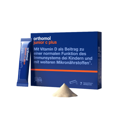 Orthomol Immun Junior C Plus Directgranulat Raspberry-Lime Для зміцнення імунітету дітей і підлітків Малина-Лайм