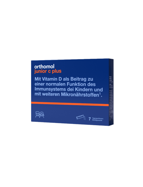 Orthomol Immun Junior C Plus Directgranulat Raspberry-Lime Для зміцнення імунітету дітей і підлітків Малина-Лайм