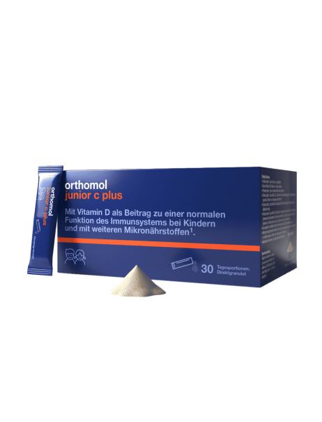 Orthomol Immun Junior C Plus Directgranulat Raspberry-Lime Для зміцнення імунітету дітей і підлітків Малина-Лайм