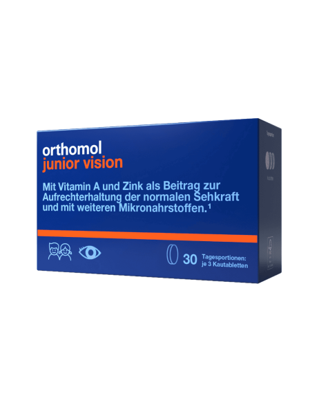 Orthomol Junior Vision Для укрепления зрения ребенка Черника-Персик