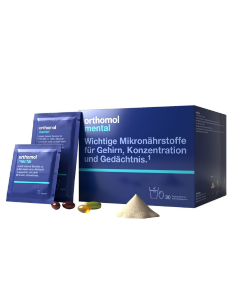 Orthomol Mental Для активізації роботи головного мозку та ЦНС