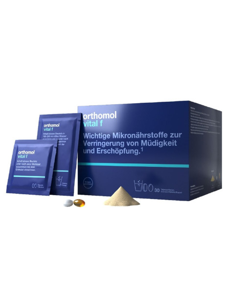 Orthomol Vital F Orange Granules + Capsules + Tablets Для жінок при боротьбі зі стресом Апельсин