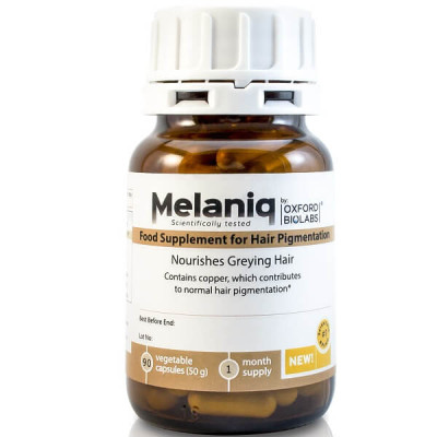 Oxford Biolabs Melaniq Food Supplement for Hair Pigmentation Молекулярная диетическая добавка для восстановления цвета седых волос