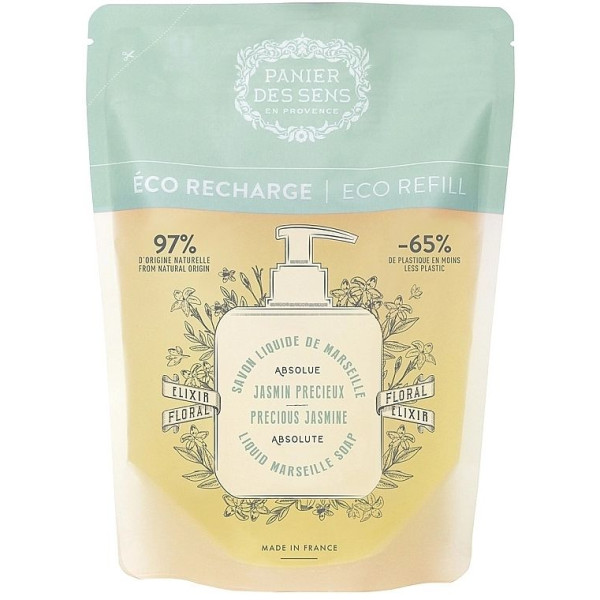 Panier des Sens Absolutes Precious Jasmine Eco Refill Marseille Soap Марсельское жидкое мыло Жасмин (Дой-пак)