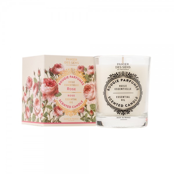 Panier des Sens Essentials Rejuvenating Rose Scented Сandle Ароматизована свічка Троянда